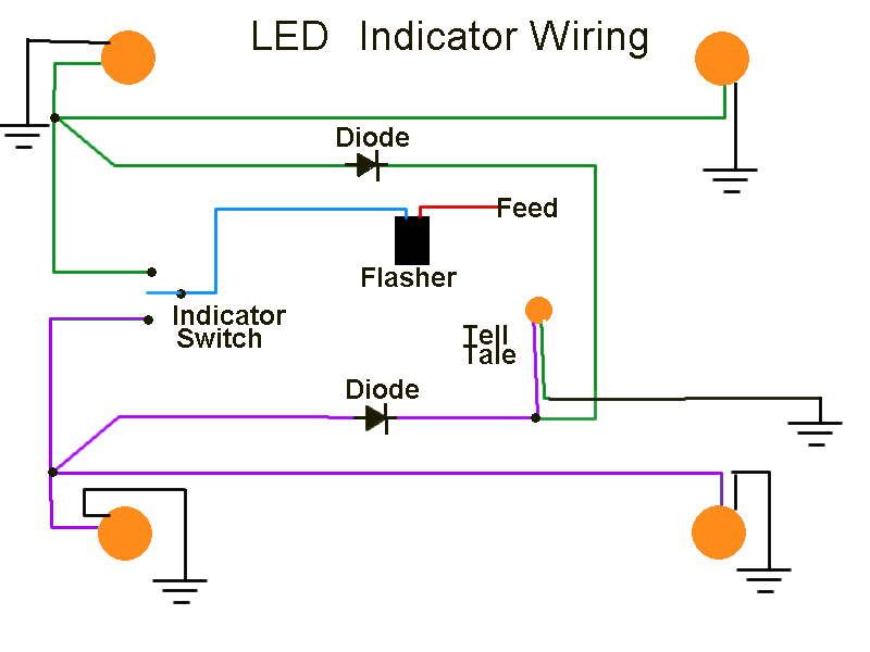 LED Indicator Circuit Photo by teflons-torque Circuit Diagram